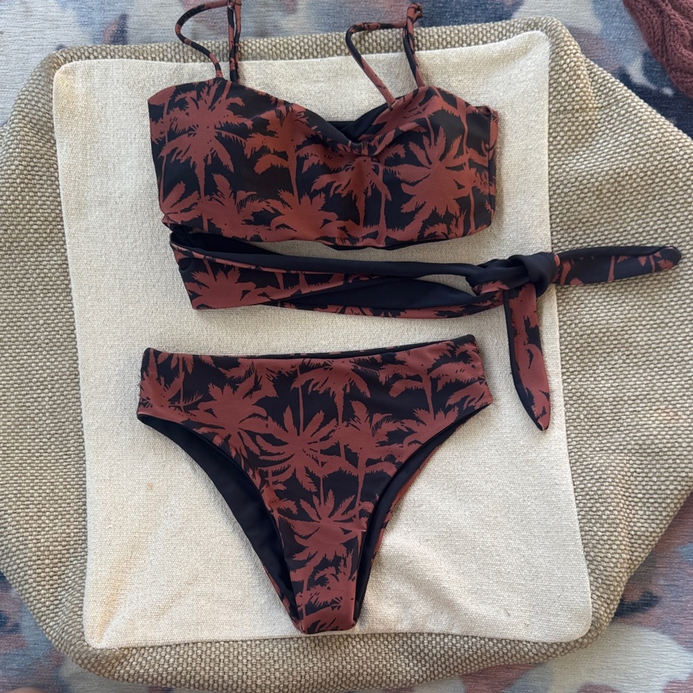Luz de Mar Argentinian Palm Tree Print Bikini Set